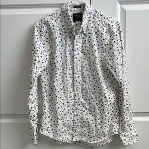 Abercrombie & Fitch White Casual Shirt with Floral Print